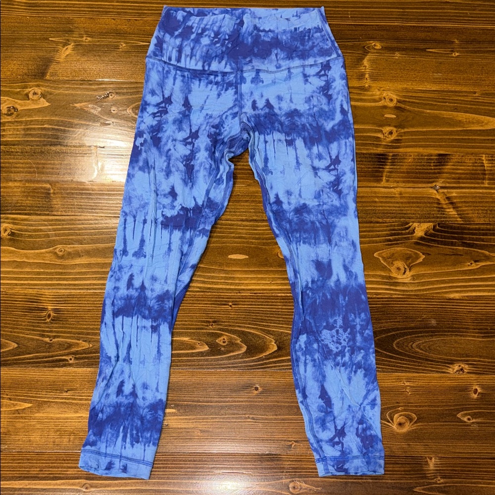 Lululemon Align Game Day Blue Cropped Leggings